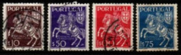 PORTUGAL  -   1944.    Y&T N° 647 à 650 Oblitérés  Série Complète.  Chevaux - Gebruikt