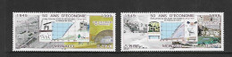 MONACO 1999 TRAINS-50 ANS D'ECONOMIE YVERT N°2205/2206 NEUF MNH** - Unused Stamps