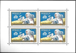 Hungary Space S/ Sheet 1970 MNH. "Apollo 12" Moon Landing - Europa