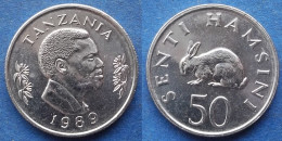 TANZANIA - 50 Senti 1989 "Rabit" KM# 26 Independent (1961) - Edelweiss Coins - Tanzanie