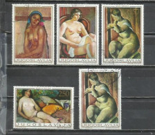 2556-JUGOSLAVIA YUGOSLAVIA SERIE COMPLETA PINTURA ARTE 1969 Nº 1242/1247 - Gebruikt