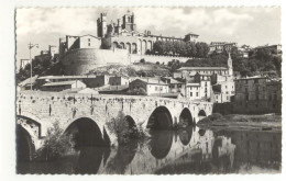 34/ CPSM - Béziers - Le Vieux Pont Et La Cathédrale - Beziers