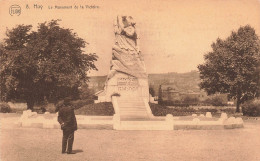 BELGIQUE - Huy - Vue Sur Le Monument De La Victoire - Animé - Statue - Carte Postale Ancienne - Hoei
