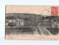 BAR SUR SEINE : Vue Panoramique Du Faubourg De La Gare - état ( Partiellement Décollée ) - Bar-sur-Seine