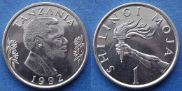 TANZANIA - 1 Shilingi 1992 "Hand Holding Torch KM# 22 Independent (1961) - Edelweiss Coins - Tanzania