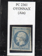 Ain - N° 14Af Obl PC 2361 Oyonnax - 1853-1860 Napoleon III