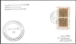 Germany Space Cover 1969. "Apollo 12" Launch Tracking. Ramstein Recovery Control Center - Europa