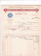 15-Société Commerciale & Industrielle Des Producteurs Laitiers Cantaliens..Fromages Bleus...Aurillac...(Cantal)...1933 - Food