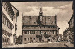 AK Ochsenfurt / Main, Rathaus, Hotel, Geschäfte  - Ochsenfurt