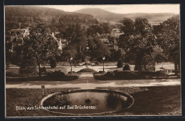 AK Bad Brückenau, Blick Vom Schlosshotel Auf Den Ort  - Other & Unclassified