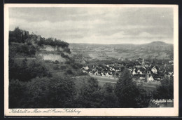 AK Karlstadt A. Main, Ortsansicht Mit Ruine Karlsburg  - Karlstadt