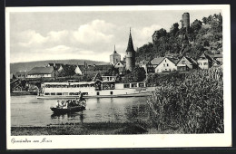 AK Gemünden Am Main, Ausflugsboot Siegfried Auf Dem Fluss  - Gemünden