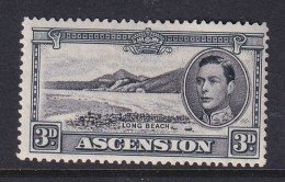 Ascension: 1938/53   KGVI    SG42a    3d   Black & Grey  [Perf: 13½]  MH - Ascension