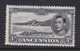 Ascension: 1938/53   KGVI    SG42a    3d   Black & Grey  [Perf: 13½]  MH - Ascension (Ile De L')