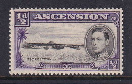 Ascension: 1938/53   KGVI    SG38    ½d  [Perf: 13½]    MH - Ascensione