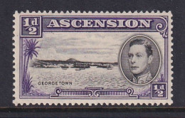 Ascension: 1938/53   KGVI    SG38    ½d  [Perf: 13½]    MH - Ascension (Ile De L')