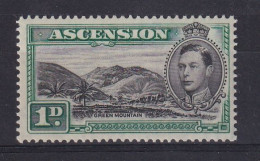 Ascension: 1938/53   KGVI    SG39    1d   [Green Mountain]  MH - Ascension (Ile De L')