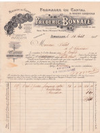 15-F.Bonnafé..Fromages Du Cantal & Façon Laguiole..Aurillac...(Cantal)...1918 - Alimentaire