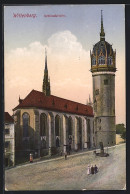 AK Wittenberg / Lutherstadt, Partie An Der Schlosskirche  - Wittenberg