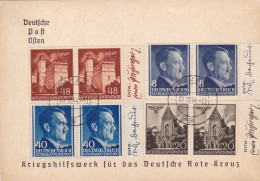 GG: Gedenkarte G4, Mit Anderen Marken Verwendet - Occupation 1938-45