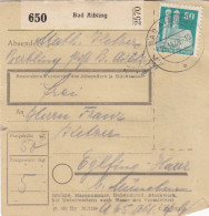 BiZone Paketkarte 1948: Bad Aibling Nach Eglfing-Haar - Briefe U. Dokumente