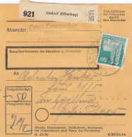 BiZone Paketkarte 1948: Endorf, Bäckerei Langgartner, Nach Haar: Stempel 1937 !! - Cartas & Documentos