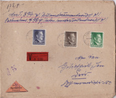 GG: Wertbrief Nachnahme Stanislau Aus Pappe, Dick - Occupazione 1938 – 45