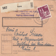 BiZone Paketkarte 1948 : Egin Nach Eglfing, Heil- Und Pflegeanstalt - Lettres & Documents