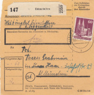 BiZone Paketkarte 1948: Edenstetten Nach Haar - Briefe U. Dokumente