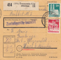 BiZone Paketkarte 1948: Traunstein Nach Heil U. Pflegeanstalt Haar B. München - Storia Postale