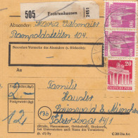 BiZone Paketkarte 1948: Frontenhausen Nach Grünwald - Cartas & Documentos