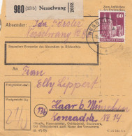 BiZone Paketkarte 1948: Nesselwang Nach Haar Bei München - Covers & Documents