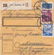 BiZone Paketkarte 1948: Nürnberg Nach Moosrain - Covers & Documents