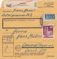 BiZone Paketkarte 1948: Grainau Nach Gmund - Tegernsee - Cartas & Documentos