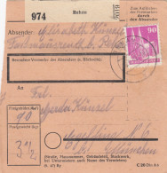 BiZone Paketkarte 1948: Rehau Nach Eglfing - Storia Postale