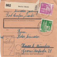 BiZone Paketkarte 1948: Dorfen Markt Nach Haar B. München - Briefe U. Dokumente
