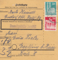 BiZone Paketkarte: Endorf Nach Eglfing B. Haar - Lettres & Documents