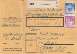 BiZone Paketkarte 1948: Haimhausen Nach Haar, Heilanstalt - Cartas & Documentos