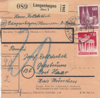 BiZone Paketkarte 1948: Langenhagen Nach Haar Kreis München - Briefe U. Dokumente