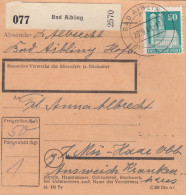 BiZone Paketkarte 1948: Bad Aibling Nach München-Haar, Ausweich-Krankenhaus - Lettres & Documents