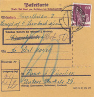 BiZone Paketkarte 1948: Lengdorf B. Simbach Nach Haar - Brieven En Documenten