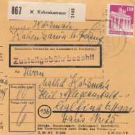 BiZone Paketkarte 1948: Hohenkammer Nach Eglfing, Heil- Und Pflegeanstalt - Cartas & Documentos
