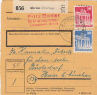 BiZone Paketkarte 1948: Murnau Nach Haar B. München, Bürobedarf - Lettres & Documents