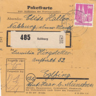 BiZone Paketkarte 1948: Nabburg Nach Eglfing B.München - Briefe U. Dokumente