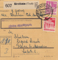 BiZone Paketkarte 1948: Kirchheim (Teck) Nach Haar B. München - Briefe U. Dokumente