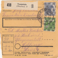 BiZone Paketkarte 1948: Traunstein Nach Eglfing, Heilanstalt - Brieven En Documenten