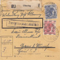 BiZone Paketkarte 1948: Ulbering Nach Haar, Frauenklinik - Cartas & Documentos