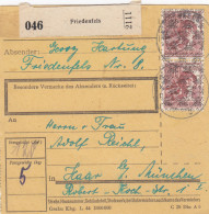 BiZone Paketkarte 1948: Friedenfels Nach Haar - Briefe U. Dokumente