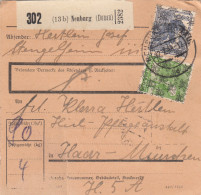 BiZone Paketkarte 1948: Neuburg Donau Nach Haar, Heilanstalt - Lettres & Documents