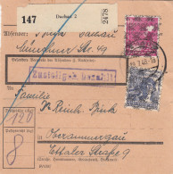 BiZone Paketkarte 1948: Dachau Nach Oberammergau - Brieven En Documenten